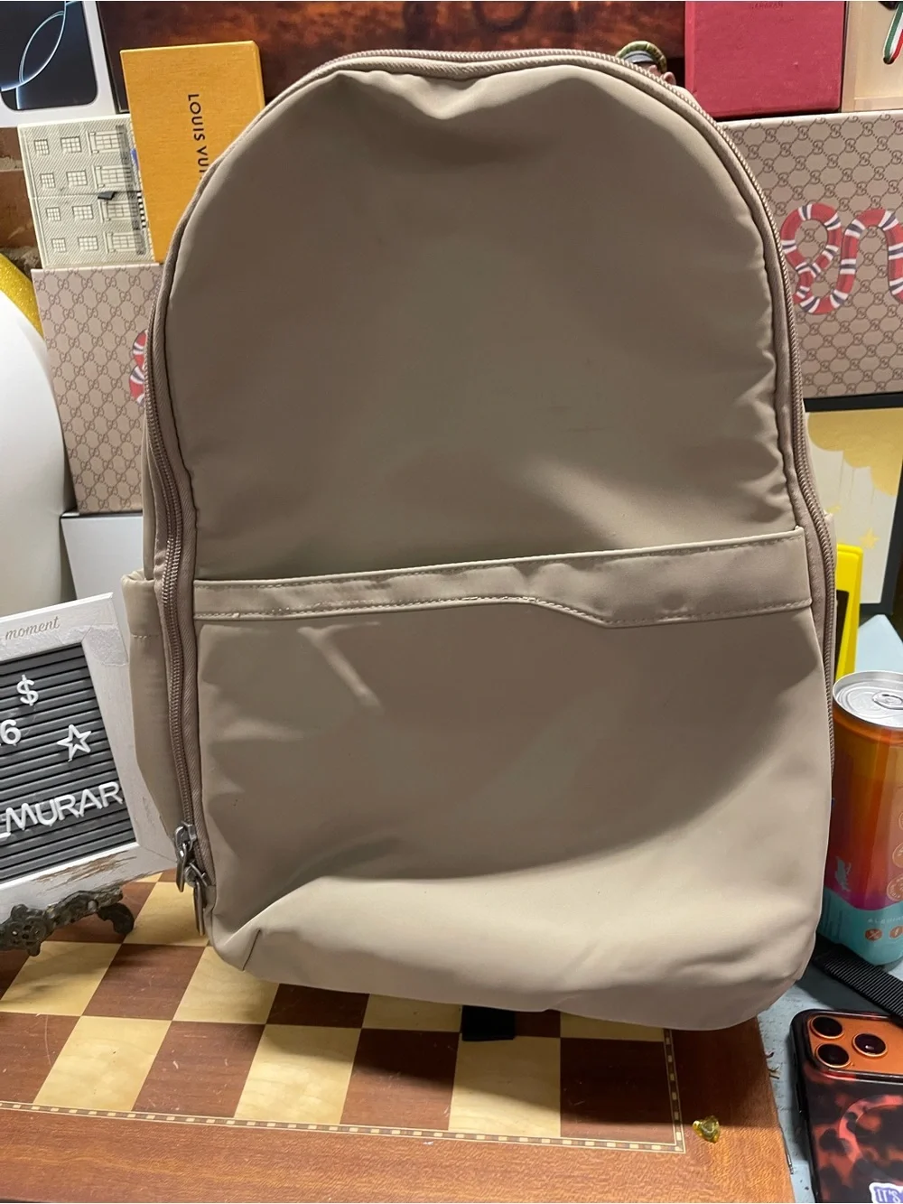 Open Story Top Opening Fitted Flap Travel Backpack
